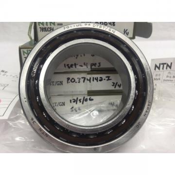 NTN 7011UCP4 Single Angular Contact Ball Bearing Matched Set Of 4 55x90x18
